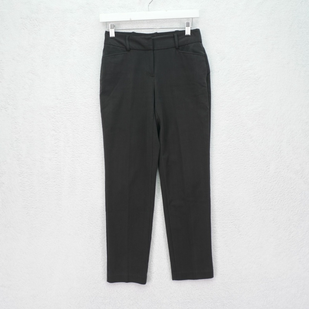 Style & Co Black Dress Pants Petite -2P  27 / 27- Mid Rise Polyester Spandex Ray